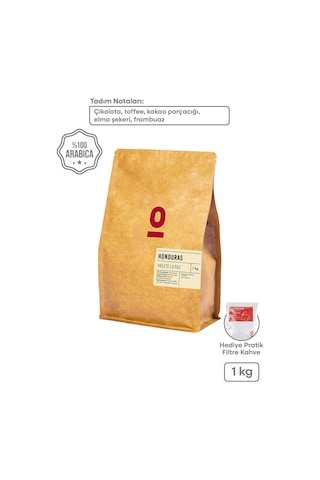Honduras Xiclete La Paz Kahve 1 Kg Çikolata, Toffee, Kakao, Elma Şekeri, Frambuaz Notaları Çekirdek Kahve