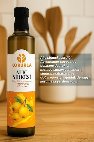 Alıç Sirkesi Doğal Fermantasyon 500 Ml