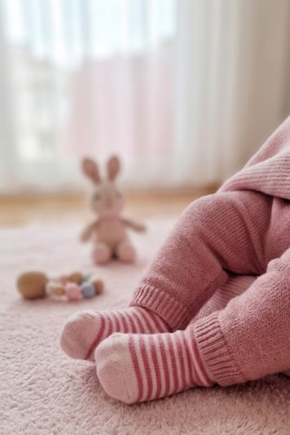 Socketta 5'li Karışık Renkli Sürpriz Paket Kız Bebek Pamuk Desenli Soket Çorap - Premium Çok Renkli