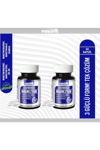 Resavit 2 X Magnezyum 3 Lü Form Bisglisinat-sitrat-malat