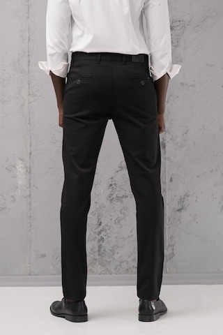 Slimfit Pamuklu Likralı Esnek Mevsimlik Kumaş Pantolon Siyah