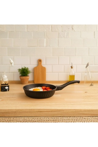 Yakut İkili Döküm Tava 20 - 24 Cm Siyah