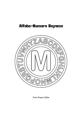 Okul Öncesi Alfabe-Numara Boyama Kitabı