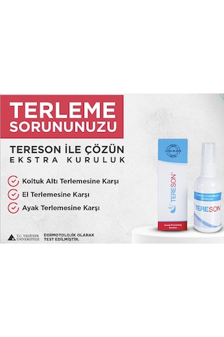 Tereson El Ayak ve Koltuk Altı Terleme Önleyici Unisex Solüsyon Sprey 50 ML