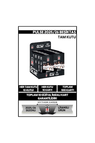 Beşiktaş - Pulse Futbolcu Kartları 2025/26 - Tam Kutu