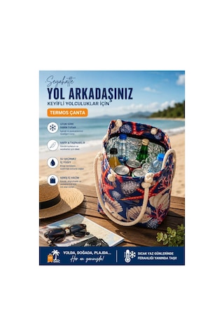 Famıly Towel Büyük Hacimli Termos Çanta Piknik, Plaj Ve Seyahat İçin Uzun Süre Soğuk-sıcak Koruma 45cm X 35 Cm 40 Litre, Su Geçirmez Oxford Kumaş Turuncu