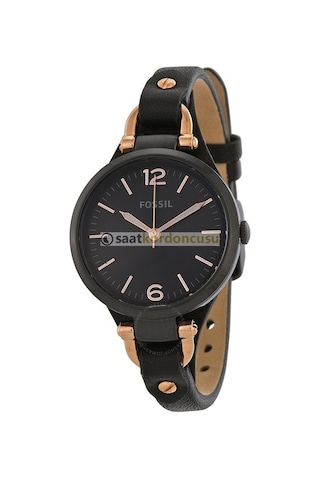 Fossil Es3453 Uyumlu Siyah Deri Saat Kordonu