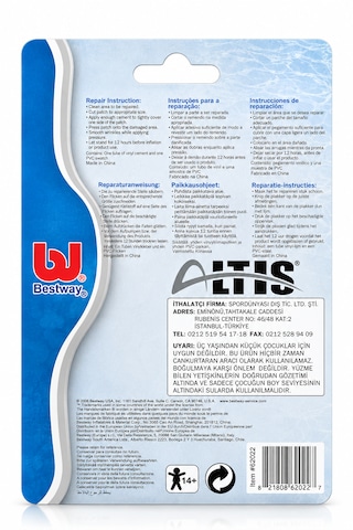 Bestway Hardwalk 62022 Repair Kit Şişme Ürün Tamir Seti Pvc Yama Ve Vinil Yapıştırıcı Havuz, Şişme Yatak Ve Botlar İçin