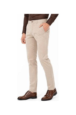 Amaro Erkek Silim Fit Kanvas Pantolon Kalıp Yazlık Bgl-st05394 Bej