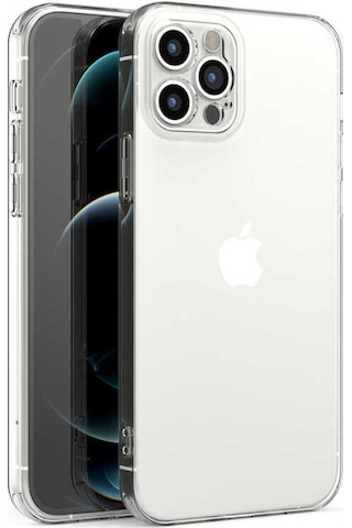 Apple Uyumlu iPhone 13 Pro Şeffaf Silikon Kılıf Esnek Darbe Emici Ultra İnce Şeffaf Telefon Koruyucu Kapak
