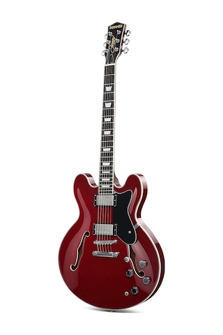 Donner Djp-1000 Semi-hollow Elektro Gitar Kırmızı