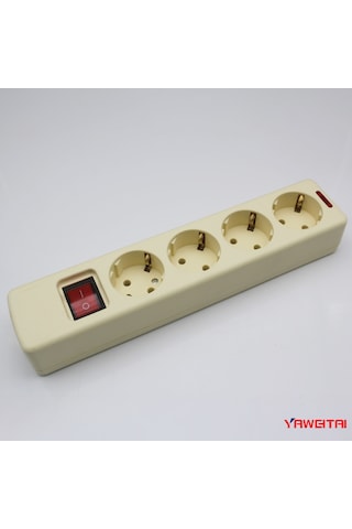 Joyjadehub Güç Kablosu Ve Anahtarlı Avrupa Tarzı Mobil Güç