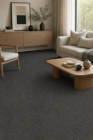 Orıont Antrasit Kaymaz Taban Yıkanabilir Salon Halısı