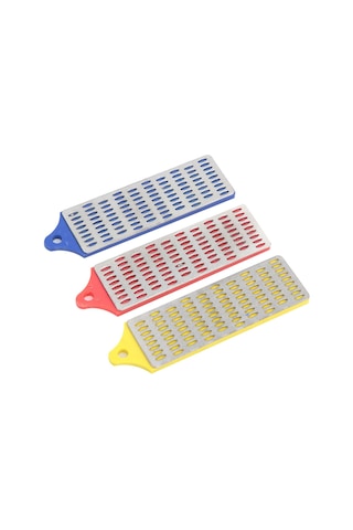 Springsun Mutfak Bıçaklarını Keskinleştirin: 3'lü Elmas Taş Seti - Kaba, Orta Ve İnce Zımpara Seçenekleri