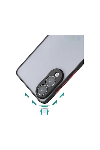 Samsung Galaxy Uyumlu S25 Edge Kılıf Zore Hux Kapak Siyah