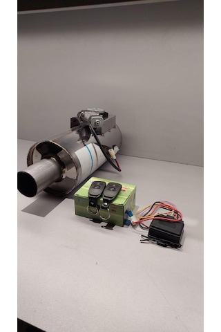 Aktegzoz Yuvarlak Kazan Warex Egzoz Ve Yanında Aç Kapa Kumanda Mo