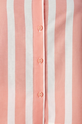 Penti Pembe Cozy Club Çizgili Pamuklu Atlet Pijama Üstü Pn27