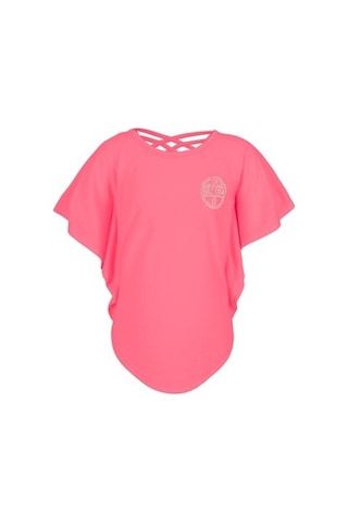 Brz Kids Sim Baskılı Neon Pembe Kız Çocuk Yarasa Kollu T-Shirt. Pembe