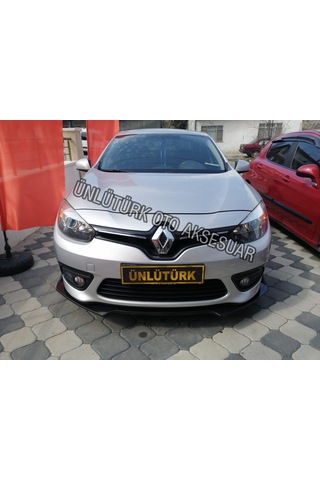 OtoÇizgi Renault Fluance 3 Parça Kanatlı Ön Lip Piano Black OtoÇizgi