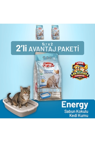 Kedi Kumu Sabun Kokulu 10 Lt - 2 Adet