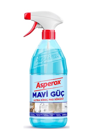 Asperox Sarı Güç + Mavi Güç Sprey 2 X 1 L + Pembe Güç Leke Çıkarıcı 650 Ml