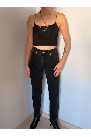 Siyah Dlv Mom Jean Siyah