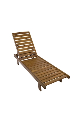 Motoryagmarket Riva Kademeli Ahşap Set: 2 Adet Şezlong + Sehpa