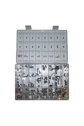 Full Set 290 Parça Laptop+Pc Kasa Vida Takımı 24 Bölme Kutulu