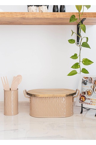 The Mia Prizma Kaşıklık Karamel 17x11 Cm