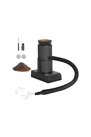 Ebitda Portatif Duman Enjeksiyonu Mutfak Smoker Kiti İçecekler Gıdalar Kokteyl Smokerı Kamp Bbq Piknik İçin Siyah Siyah