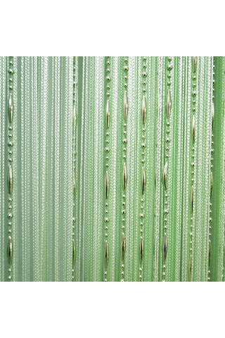 1mx2m Dekoratif Damla Zincir Boncuk Pencere Kapı Perdesi Perde İpi Kapı Oda Bölücü Yeşil