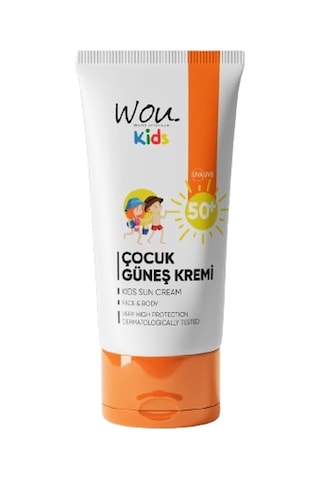 Wou World Of Unique Kıds Yüksek Koruma Etkili Spf50+ Çocuk Güneş Kremi 50 ML