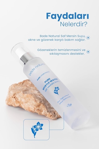 Bade Natural Mersin Suyu Gözenek Sıkılaştırıcı Tonik%100 Doğal Ve Saf 100 Ml Sku: Smg8690010492425