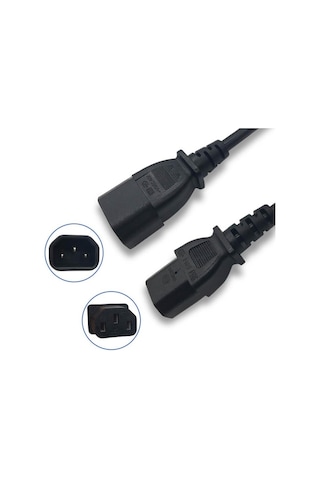 Kasa Için Power Uzatma Kablosu 1.5 Metre