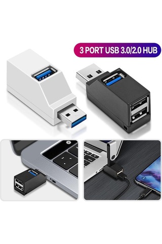 Fonken 3 Port Usb 3.0 Hub Genişletici Pc Dizüstü Bilgisayarlar İçin Usb 2.0 Splitter 3 Yollu Şarj Cih Otg U Disk USB Aks. 56464029