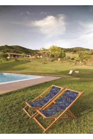 Bluehomeconcept Adawall Home Blue Superman Şezlong