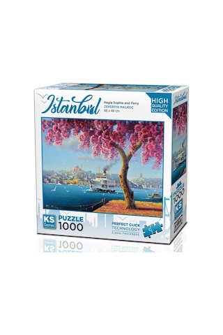 Ks Games 1000 Parça Ayasofya Camii Ve Vapur Puzzle - Zekeriya Malkoç