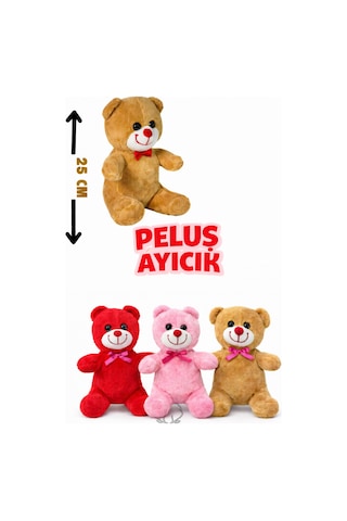 Peluş Ayıcık 25cm Pembe