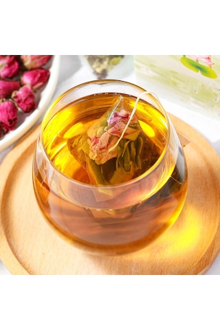 Hangfox Karpuz, Lotus Yaprağı, Gül Ve Enginar Tohumu Karışımı Otopatik Çay 20 Adet Triyot Poşet 6g X 20 Paket Toplam 120g Hızlı Demleme Soğuk/hot İçim Pratik Ve Sağlıklı