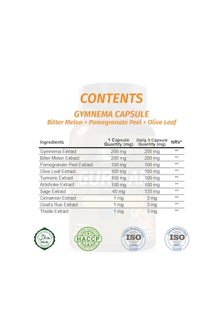 Gökçek Şifa 1000 MG Gurmar (Gymnema Capsule) 60 Kapsül