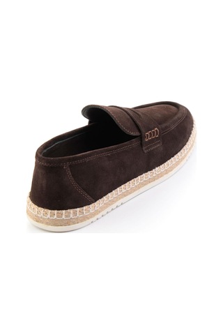 Kahve Hakiki Deri Erkek Loafer Ayakkabı E01698198602