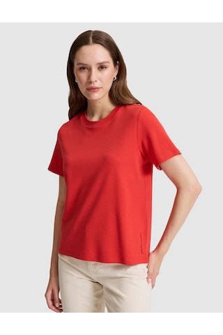 Pierre Cardin Kadın Kırmızı Tişört Basic 50323570-vr030
