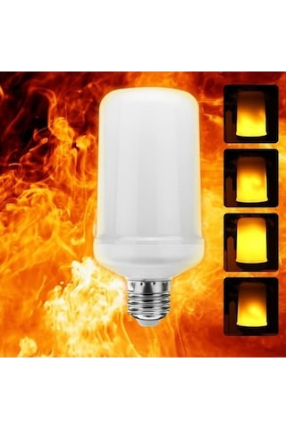 10 Adet 5w Alev Efektli Led Aydınlatma Ampul Otantik Villa Kafe