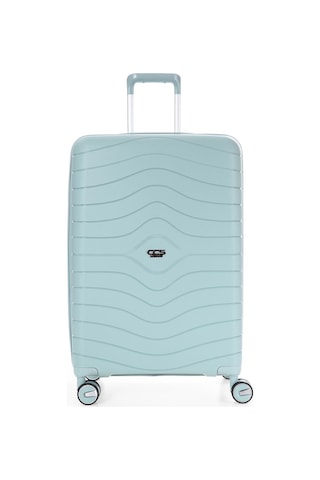 Ççs 5242 Polipropilen Körüklü Orta Boy Valiz-mavi Mavi