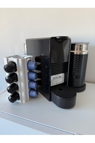 Kapsül Kahve Tutucu Dekoratif Standı 16 Kapasiteli Nespresso Beyaz Mat