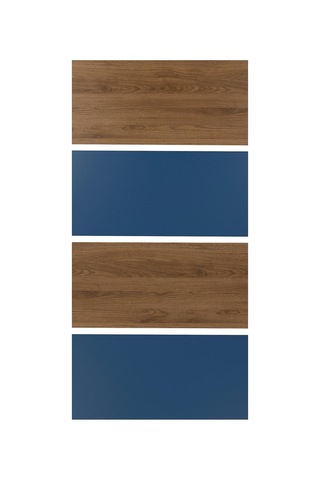 Mehamn Ceviz Görünüm-mavi 100x201 Cm Sürgü Kapak - 80605760 Ikea