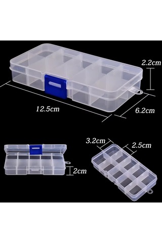 Yate10 5 Adet 10 Bölmeli Organizer Kutu