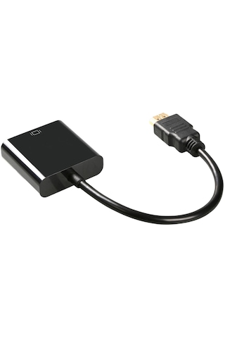 Homyl Kablo - Vga 1080p Video Kablosu, Masaüstü Pc Için Siyah