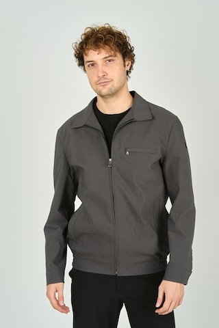 Lucas Erkek Ekoseli Gömlek Yaka Mevsimlik Spor Mont 3718 Füme Füme