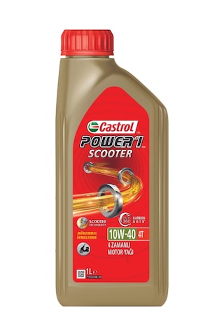 Castrol Power 1 Scooter 4T 10W-40 Motor Yağı 1 L Castrol Power 1 Scooter 4T 10W-40 Motor Yağı 1 L
